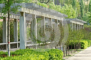 Concrete arbour