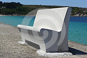 Concrete bench