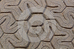 Concrete block pavement texture background