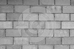 Concrete block wall background black and white