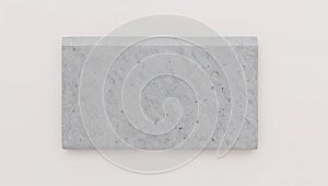 Concrete Block on White Background