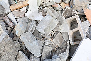 Concrete Blocks and other Wasted Stones in Landfill