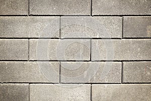 Concrete brick wall
