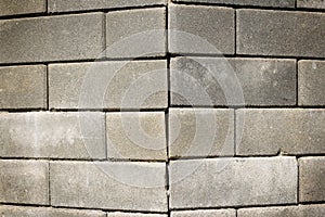 Concrete brick wall