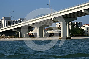 Concrete bridge support