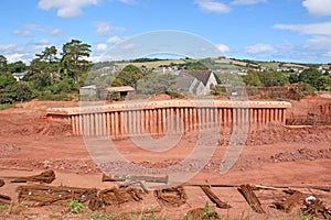 Concrete bridge supports