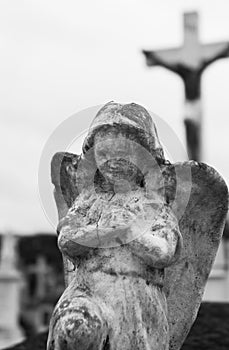 Concrete Cemetery Angel