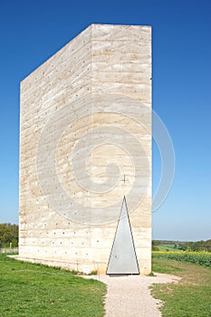 Concrete Chapel in the countryside