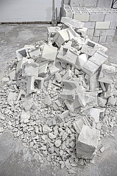 Concrete Cinder Block Demolition