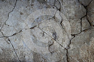 Concrete cracked surface