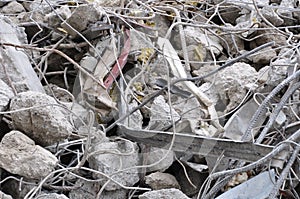 Concrete debris