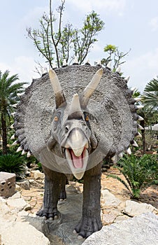 Concrete dinosaurs in Thailand