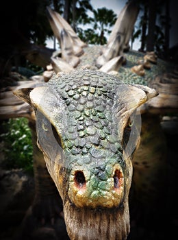 Concrete dinosaurs in Thailand