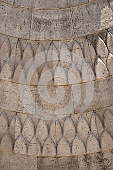 Concrete dome close up pattern details