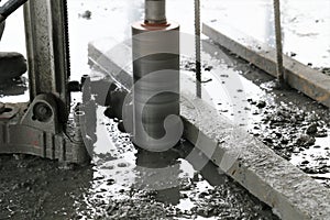 Concrete drilling machine drill diamond core saw road asphalt samples