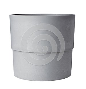Concrete flower pot isolated