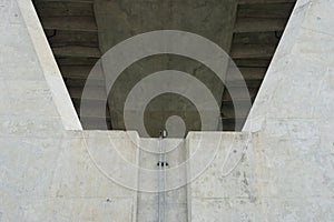 Concrete Foundation Post of Bridge