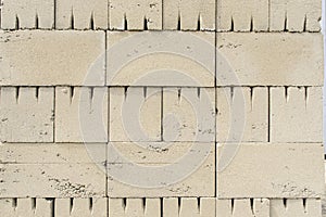 Concrete grey block wall. Background close up
