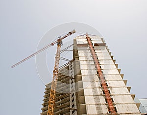 Concrete Highrise Construction Site