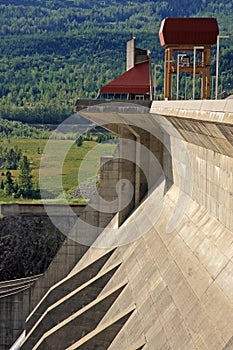 Concrete hydro electric dam