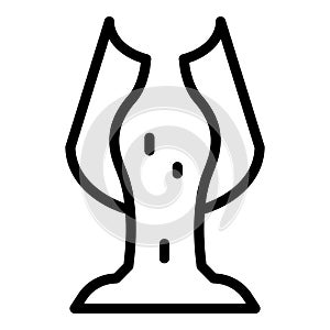 Concrete mix icon outline vector. Mixer cement