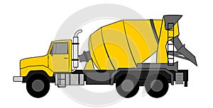 Concrete mixer truck