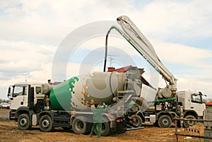 Concrete mixer truck