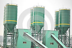 Concrete mixing plants