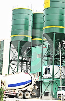 Concrete mixing plants