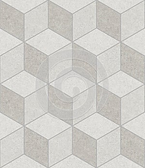 Concrete pavement pettern - Texture seamless texture tile shape flooring with hexagonal and rhomboid shapes