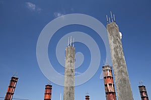 Concrete pillar construction