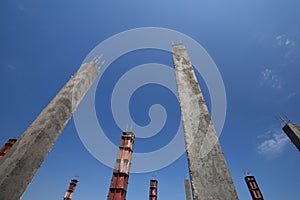 Concrete pillar construction