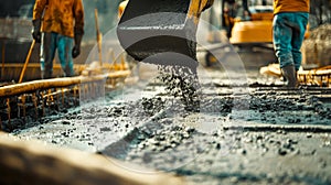 Concrete Pouring During Construction