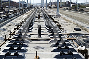 Concrete railroad ties