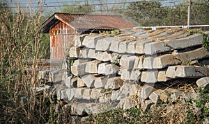 Concrete railway ties
