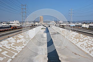 Concrete river Los Angeles viaduct