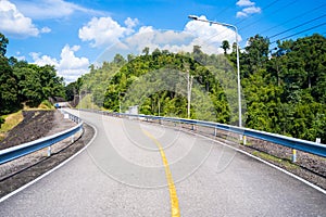 Concrete road way to outside the city