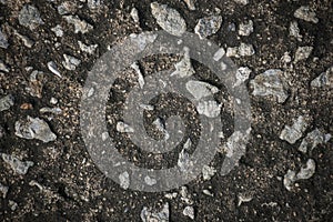 Concrete and rock floor texture.