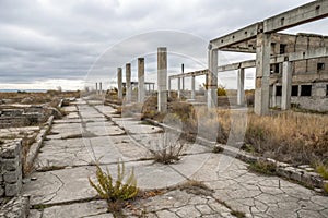 Concrete ruins abstract abandoned photo