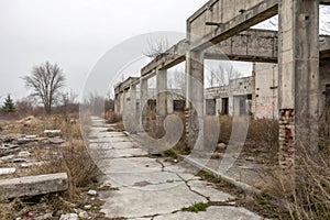 Concrete ruins abstract abandoned photo