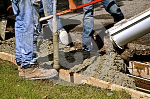 Concrete sidewalk and curb repair