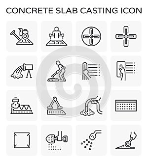 Concrete slab icon