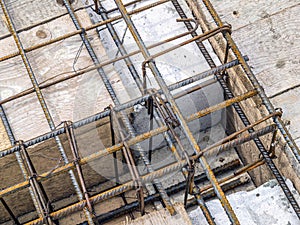 Concrete slab steel reinforcement