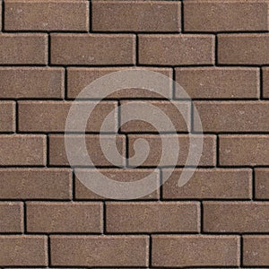 Concrete Slabs Brown in the Form Rectangles of