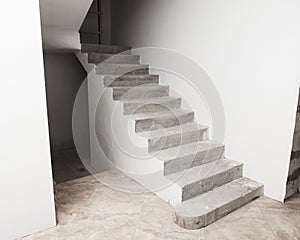 Concrete staircase