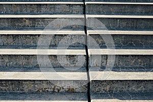 Concrete steps with day light and shadow, urban architecture