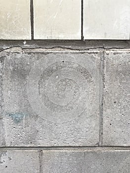 Concrete and tile forms a white and grey backdrop - BACKGROUND