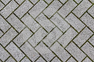 Concrete tile texture. City pavement background. Abstract stone brick pattern. Street sidewalk texture photo