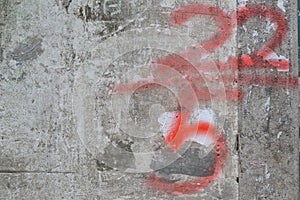 Graffiti on concrete wall