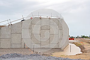 Highway Overpass Under Construction